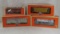4 Lionel Milwaukee Road Train Cars with boxes