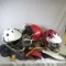 Sports helmets, caps, mini baths, tennis racket