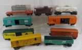 Lionel trains Allis Chalmers and other box cars