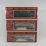 3 K-Line Train Cars GW and C&NW in boxes