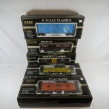 5 K-Line Classic Series Train Cars in boxes