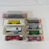 8 N Scale Trains with Locomotive