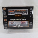 Rail King/MTH Harley Davidson trains with boxes