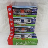 4 Rail King NFL team boxcars Steelers, Ravens