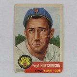 1953 Topps Fred Hutchinson baseball card #72