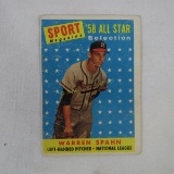 1958 Topps Warren Spahn baseball card #494