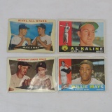 4 1960 Topps baseball cards with stars