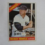 1966 Topps Mickey Mantle baseball card