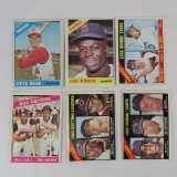20 1966 Topps baseball cards with Pete Rose