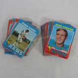 75 1971 Topps football cards with stars