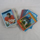 75 1971 & 1972 Topps football cards with stars