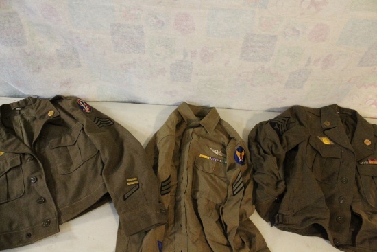 WW2 Military Uniforms Jacket with Patches, Medals
