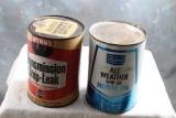 2 Collectible Oil Cans Sears Motor Oil & Wynn's