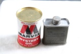 2 Collectible Oil Cans Marvel Mystery Oil &