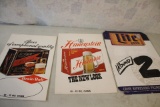 3 Beer Store Display Signs Pilsner, Hauenstein &