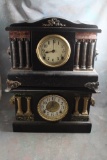 2 Antique Mantle Clocks 1 is a Sessions - Not
