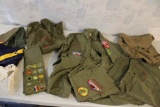 Vtg. Boy Scout Patches, Backpack, Clothes, Hats,