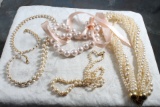 Lot of 4 Estate Pearl Necklaces Untested