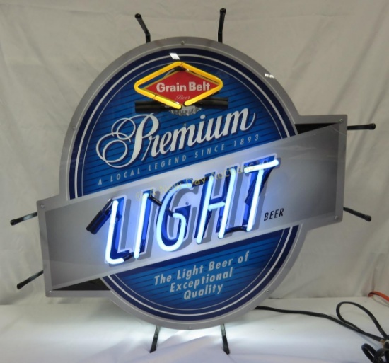 Grain Belt Premium Light Beer Neon Sign - works
