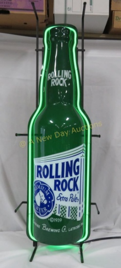 Rolling Rock Beer Neon Sign - works