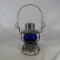 GNRY Dressel Lantern with blue glass globe