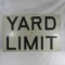 Milwaukee Rd Yard Limit Sign 18x28