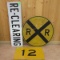 Round Crossing Sign, Yellow Speed Sign & More