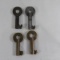 3 Missouri Pacific Switch Keys & 1 Maintenance Key