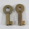 2 GBW Green Bay and Western Adlake Switch Keys