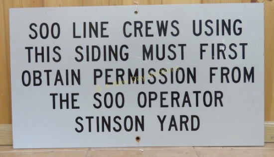 Soo Line Stinson Yard Sign- Superior WI