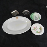 GN dining car dishes and silverplate