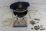 GNRY Brakeman cap, Special police badge & more