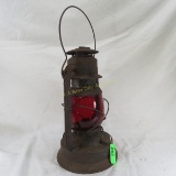 Dietz #2 Lantern with Red Globe