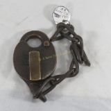 USMRR Brass Lock with thick chain