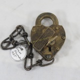 MK&TRY Brass Slaymaker Lock & Key