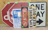 6 Street & Warning Signs