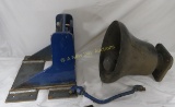 Brass bell and bracket from locomotive