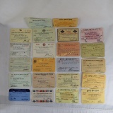 22 Vintage Railroad Passes