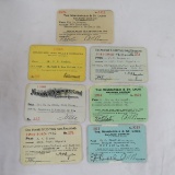 7 Vintage Railroad Passes Des Moines & Central