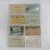 8 early 1900's Railroad passes