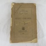 1885 First Annual Report Railroad Commissioner