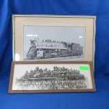 M&STL Locomotive 611 and 624 Framed Photos