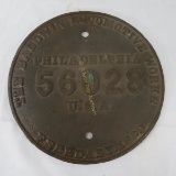 1923 Baldwin Locomotive Works Owner's Plate
