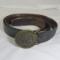 1858 MN Centennial Bronze Belt Buckle on belt