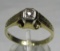 14kt gold and diamond solitaire ring 4.53gtw
