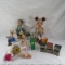 Vintage toys - some Mickey Mouse, tin houses