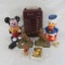 Bakelite Crib toy, Mickey and Donald Banks