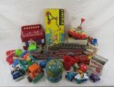 Hubley Fire Engine & other toys
