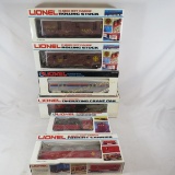 6 Lionel O27 cars in boxes - Operating Crane Car