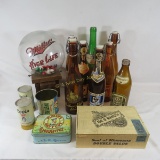 Vintage Beer Bottles, Miller gumball dispenser